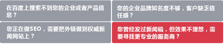 新聞稿發布問題 您是否遇到以下推廣問題